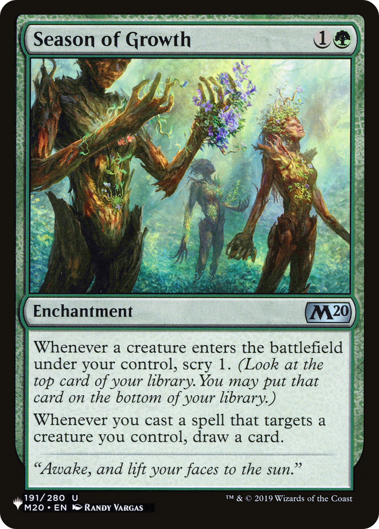 Season of Growth (LIST-M20-191) - The List