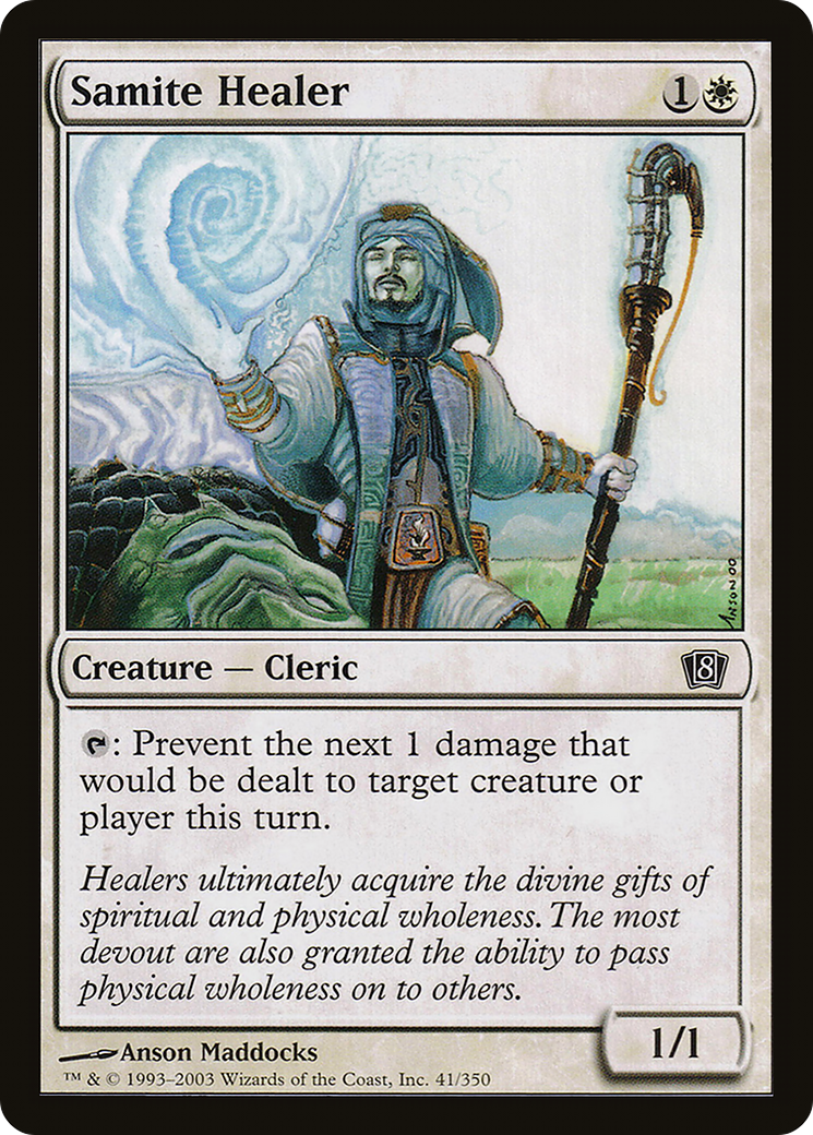 Samite Healer (8ED-041) - 8th Edition