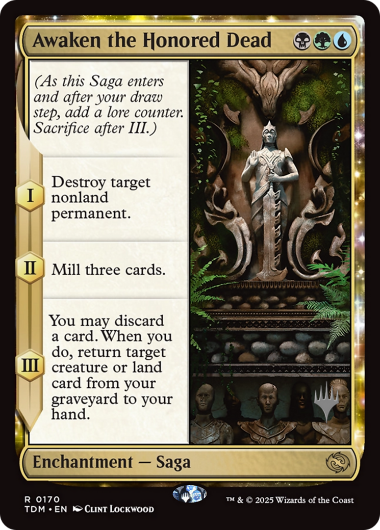 Awaken the Honored Dead (PPTDM-170) - Promo Pack: Tarkir: Dragonstorm: (enchantment)