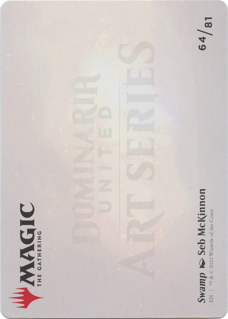 Swamp // Swamp (ADMU-064) - Dominaria United Art Series (Borderless)