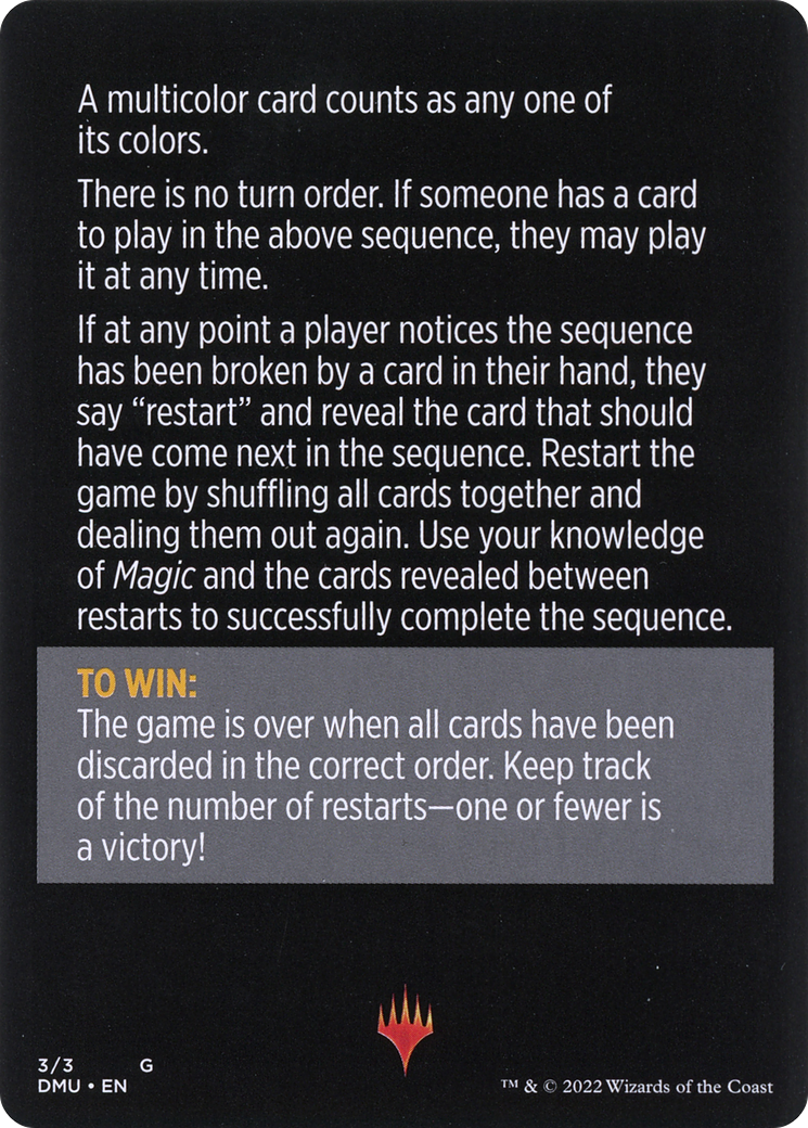 Telepathic Transmission // Telepathic Transmission (cont'd) (MDMU-003) - Dominaria United Minigames