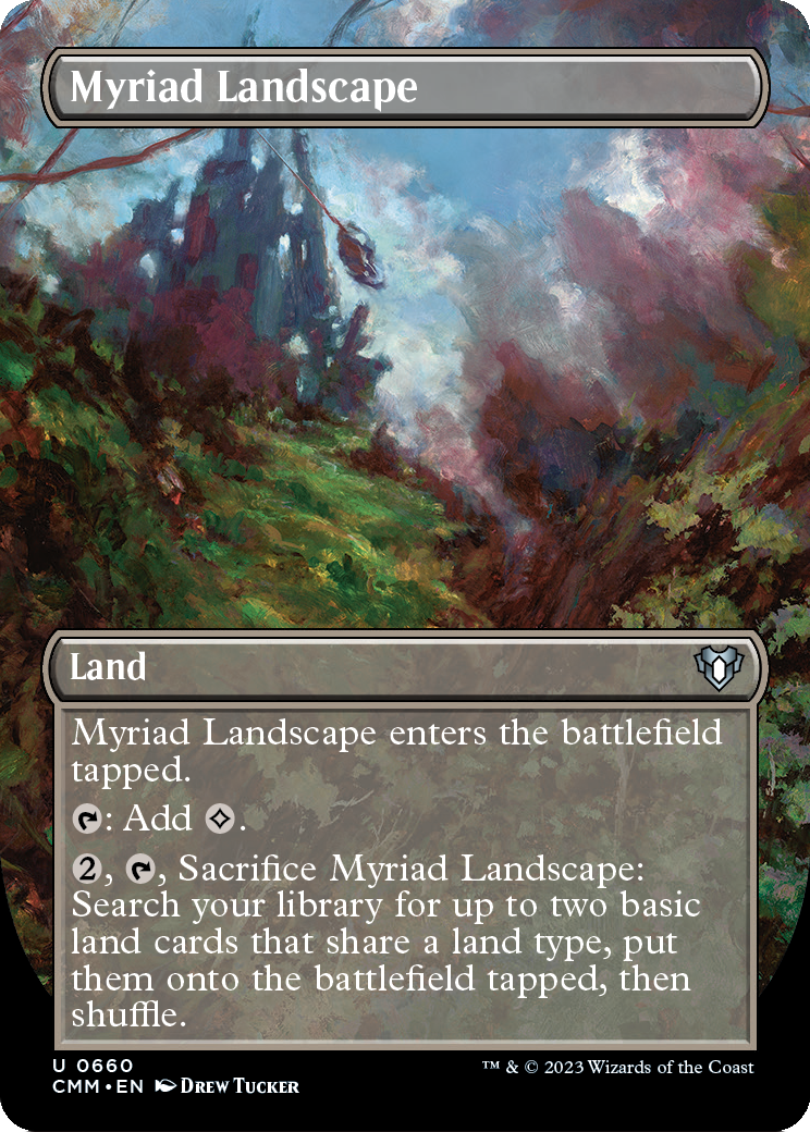 Myriad Landscape (Borderless) (CMM-660) - Commander Masters