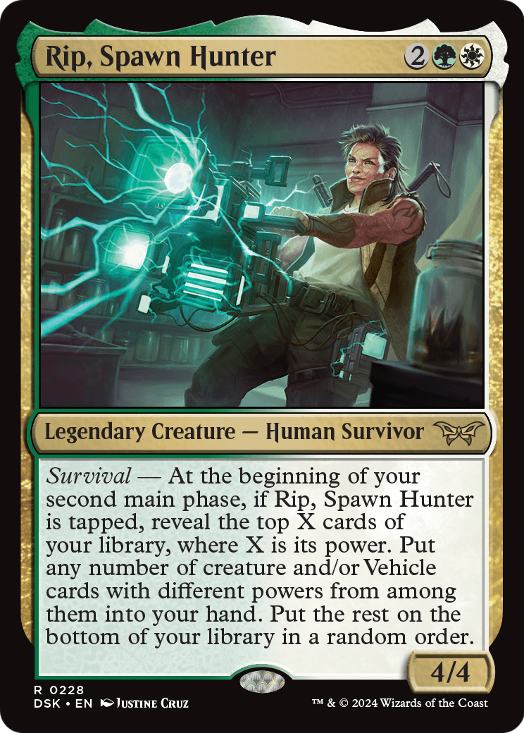 Rip, Spawn Hunter (DSK-228) - Duskmourn: House of Horror Foil