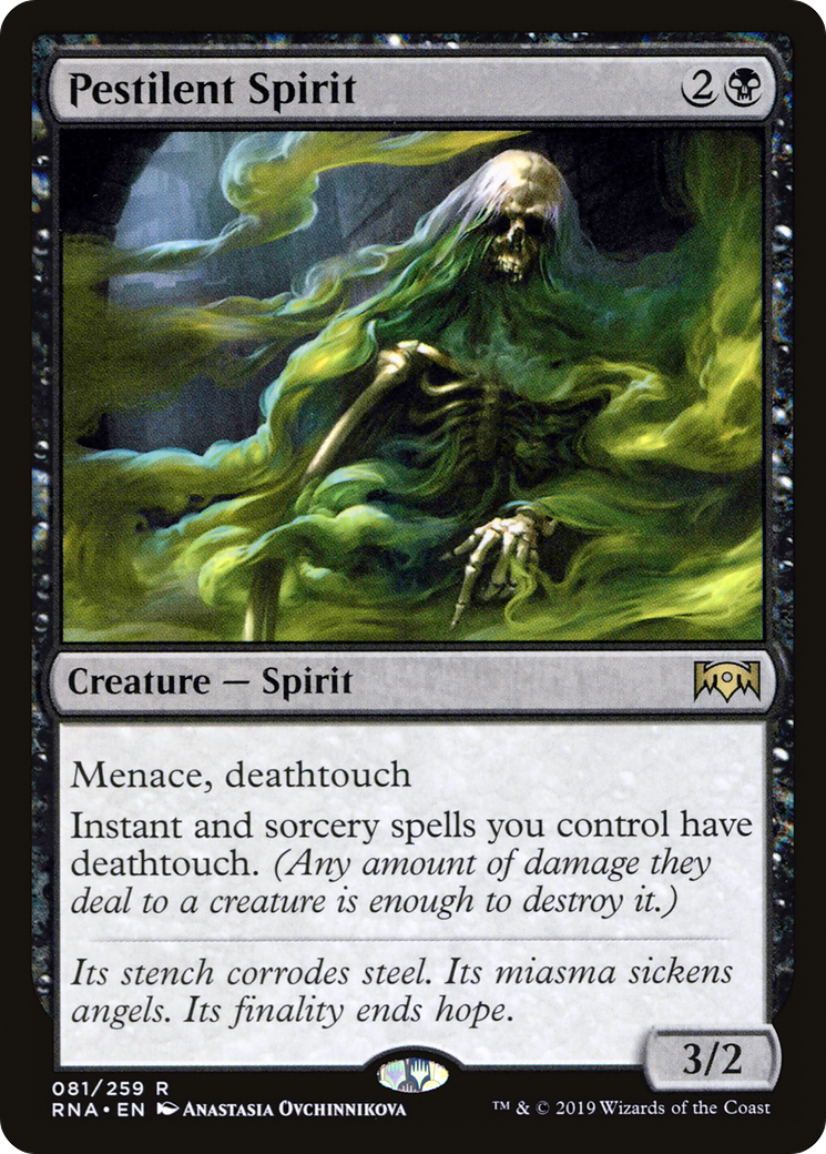 Pestilent Spirit (RNA-081) - Ravnica Allegiance Foil