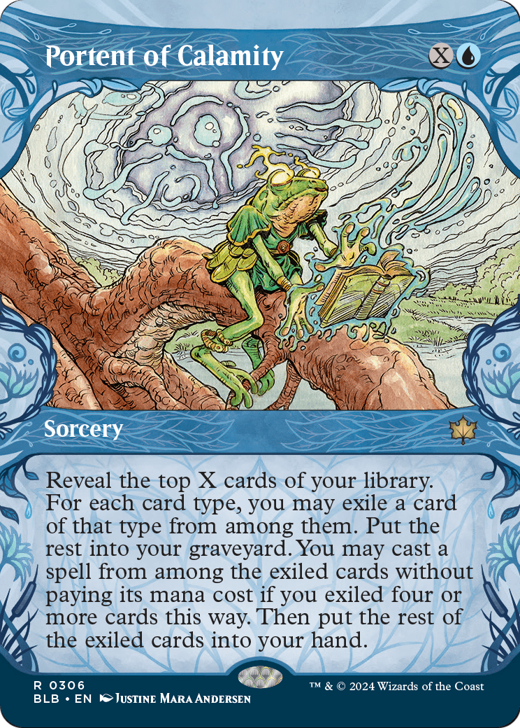 Portent of Calamity (Showcase) (BLB-306) - Bloomburrow: (Showcase) (Borderless)