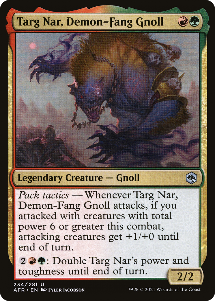Targ Nar, Demon-Fang Gnoll (AFR-234) - Adventures in the Forgotten Realms