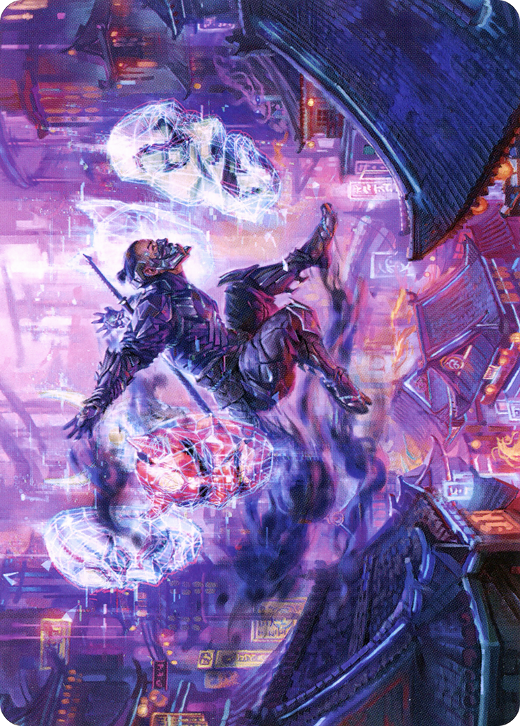 Thousand-Faced Shadow // Thousand-Faced Shadow (ANEO-037) - Neon Dynasty Art Series (Borderless) Foil