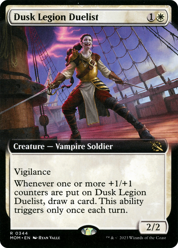Dusk Legion Duelist (Extended Art) (MOM-344) - March of the Machine: (Extended Art) Foil