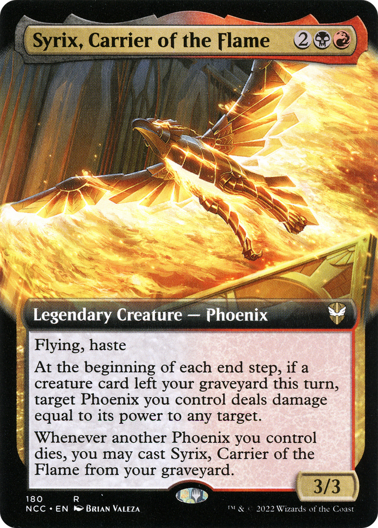 Syrix, Carrier of the Flame (Extended Art) (NCC-180) - New Capenna Commander: (Extended Art)