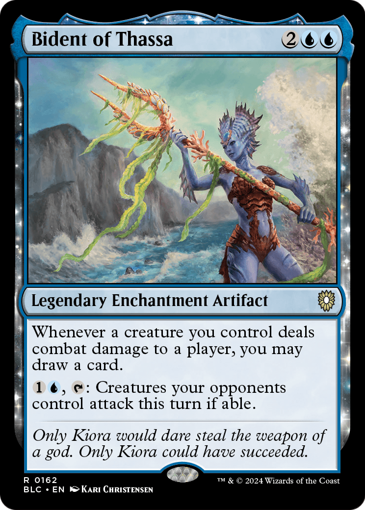 Bident of Thassa (BLC-162) - Bloomburrow Commander