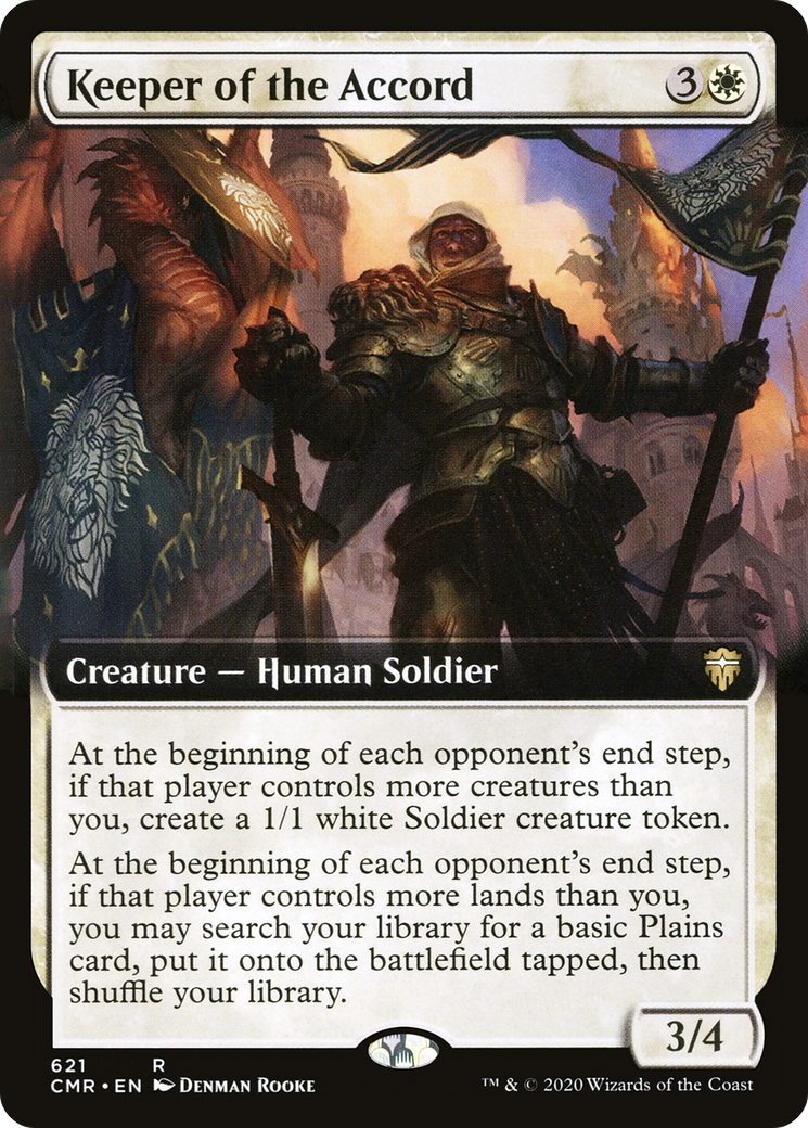Keeper of the Accord (Extended Art) (CMR-621) - Commander Legends: (Extended Art) Foil