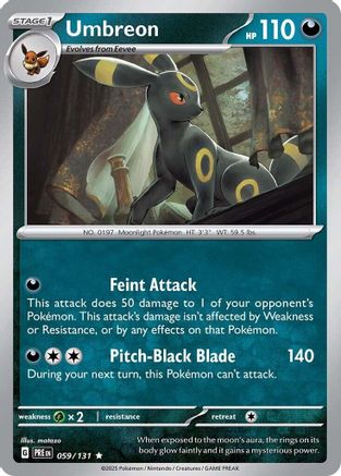 Umbreon 059  - Holofoil SV Prismatic Evolutions - Rare