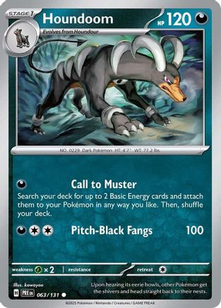 Houndoom 063  SV Prismatic Evolutions - Common
