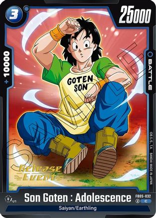 Son Goten : Adolescence (FB05-032) - New Adventure Release Event Cards