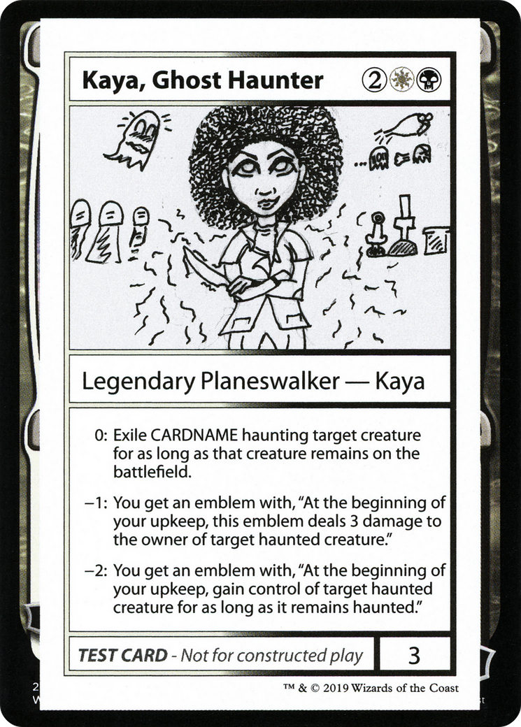 Kaya, Ghost Haunter (No PW Symbol) (CMB1-) - Mystery Booster Playtest Cards 2021