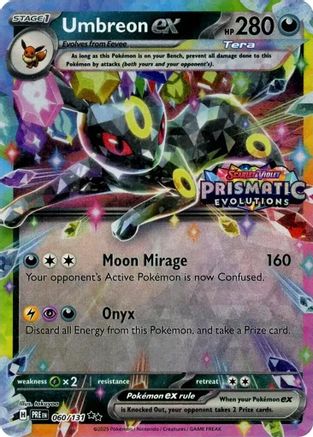 Umbreon ex (Prismatic Evolutions Stamp) 060/131  - Holofoil Miscellaneous Cards & Products - Promo