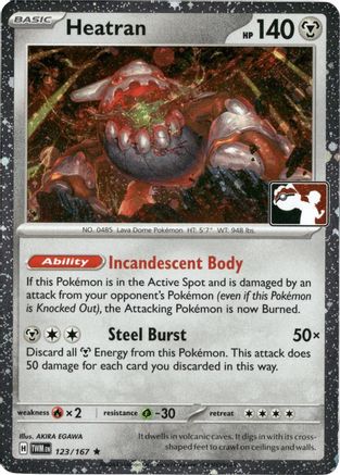 Heatran 123  - Holofoil Prize Pack Series Cards - Rare
