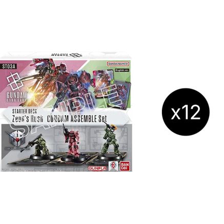 Starter Deck 03: Zeon's Rush - Gundam Assemble Starter Set Display Case