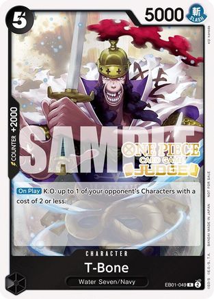 T-Bone (Judge Pack Vol. 5) (EB01-049) - One Piece Promotion Cards Foil