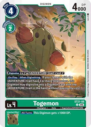 Togemon (ST21-08) - Starter Deck 21: Hero of Hope