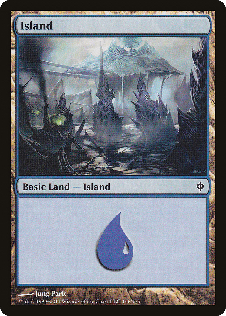Island (168) (NPH-168) - New Phyrexia Foil