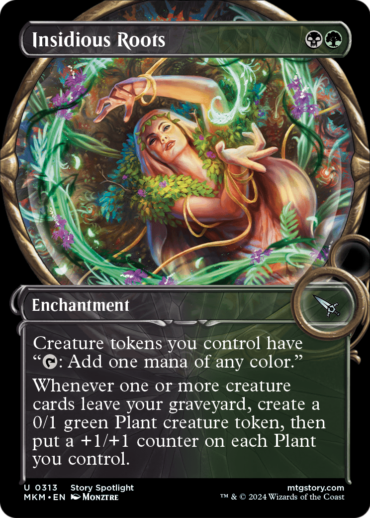 Insidious Roots (Showcase) (MKM-313) - Murders at Karlov Manor: (Showcase) Foil