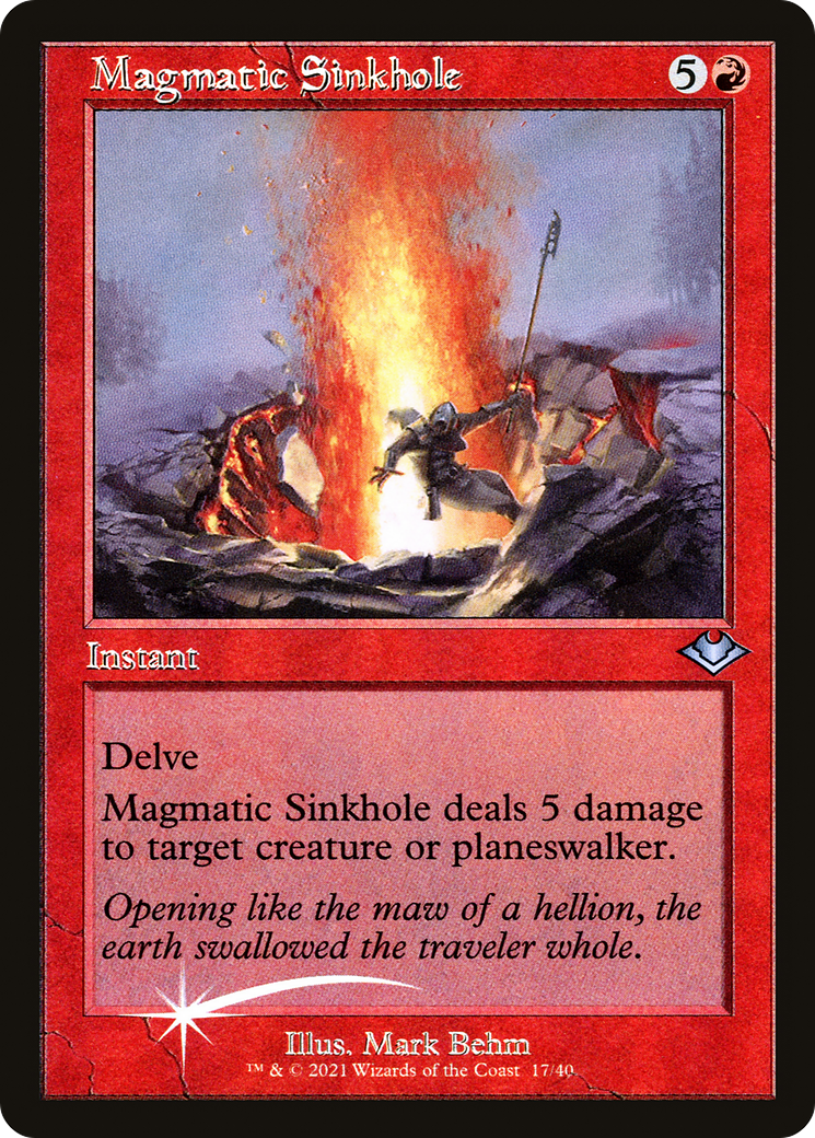 Magmatic Sinkhole (Retro Frame) (MH1-017) - Modern Horizons 1 Timeshifts Foil