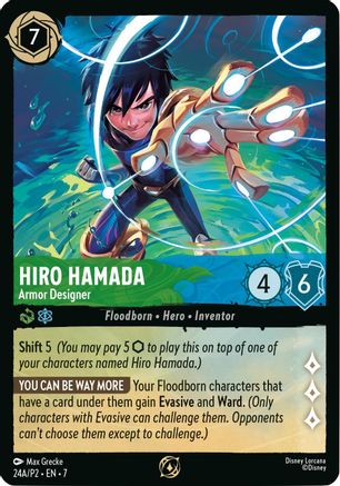Hiro Hamada - Armor Designer (Store Championship Participant) (24) - Disney Lorcana Promo Cards