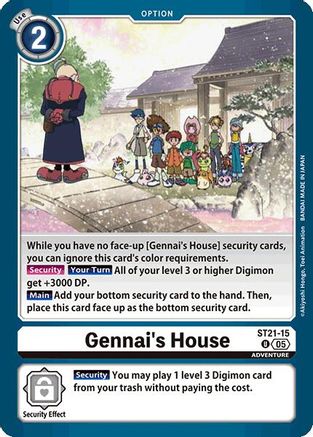 Gennai's House (ST21-15) - Starter Deck 21: Hero of Hope