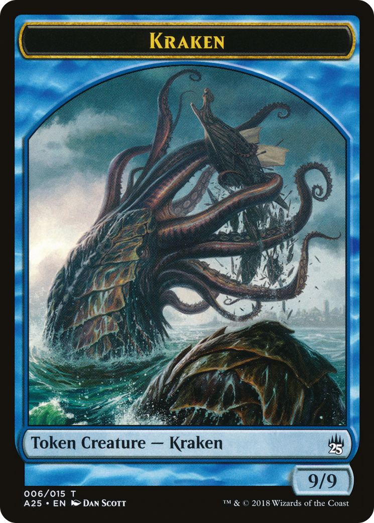 Kraken Token (006) (A25-006) - Masters 25 Tokens
