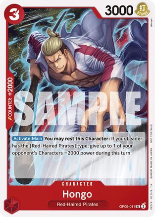 Hongo (Tournament Pack 2025 Vol. 2) (OP09-011) - One Piece Promotion Cards