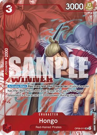 Hongo (Winner Pack 2025 Vol. 2) (OP09-011) - One Piece Promotion Cards Foil