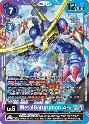 MetalGarurumon ACE (ST21-11) - Starter Deck 21: Hero of Hope Foil