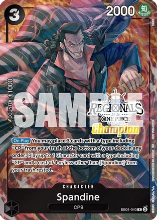 Spandine (Regional Champion Card Set 2025 Vol.1) (EB01-043) - One Piece Promotion Cards Foil