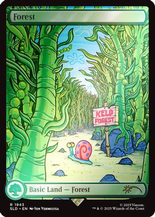 Forest (1943) (Rainbow Foil) (SLD-1943) - Secret Lair Drop Series Foil