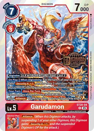 Garudamon (ST20-04) - Starter Deck 20: Protector of Light Release Event Cards Foil