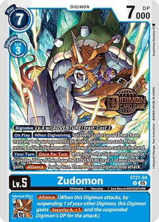 Zudomon (ST21-04) - Starter Deck 21: Hero of Hope Release Event Cards Foil
