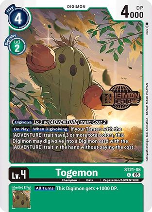 Togemon (ST21-08) - Starter Deck 21: Hero of Hope Release Event Cards Foil