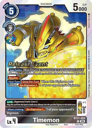 Timemon (BT21-059) - World Convergence Release Event Cards Foil