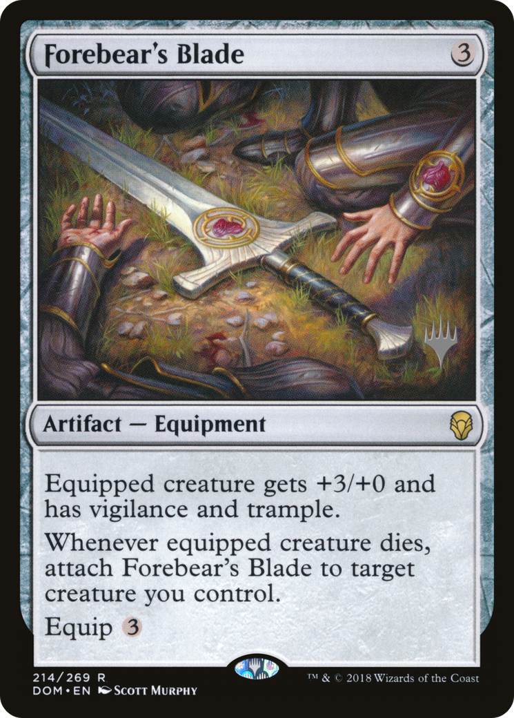 Forebear's Blade (PPM20-214P) - Dominaria Promos