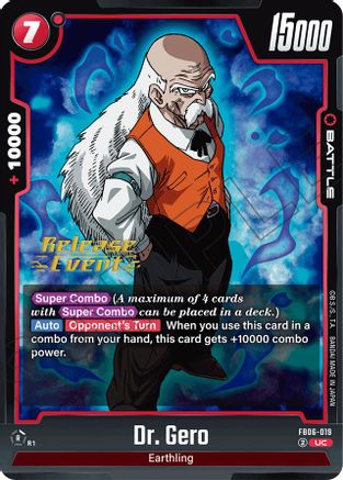 Dr. Gero (FB06-019) - Rivals Clash Release Event Cards