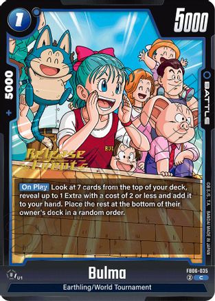 Bulma (FB06-035) - Rivals Clash Release Event Cards