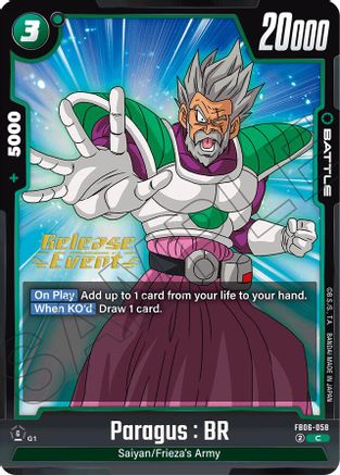 Paragus : BR - FB06-058 (FB06-058) - Rivals Clash Release Event Cards