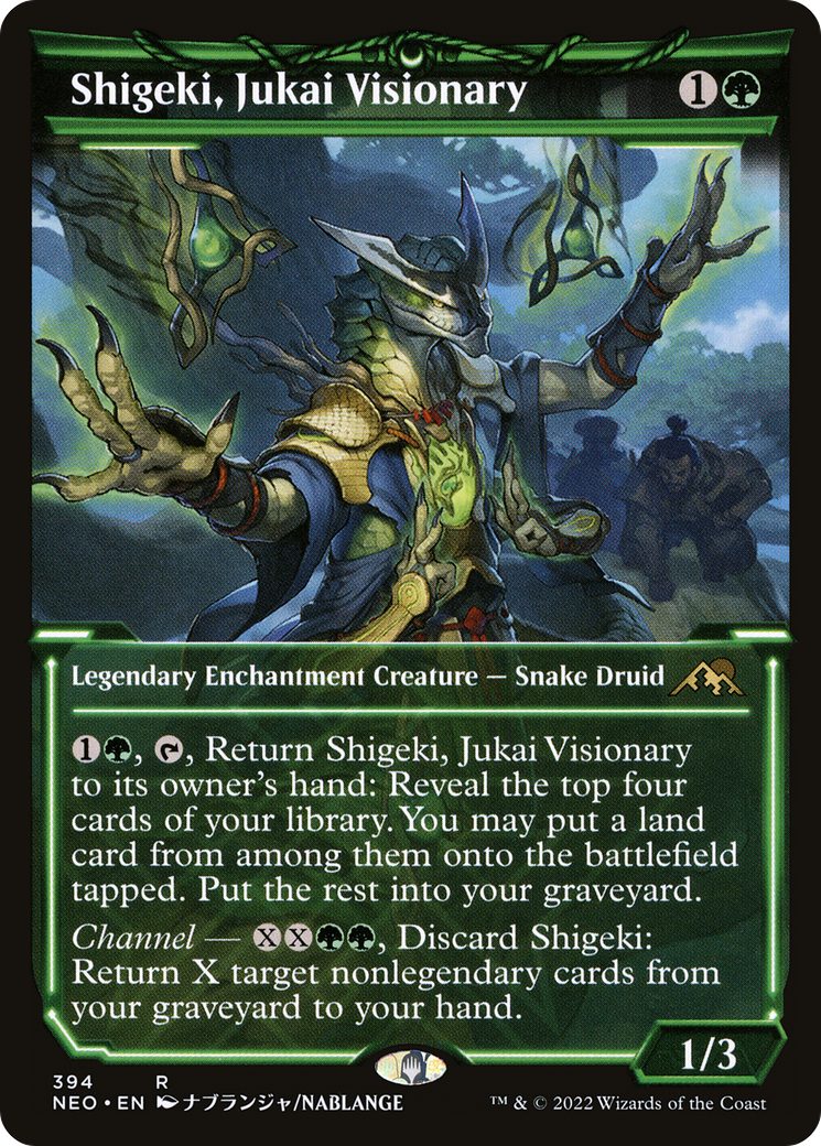 Shigeki, Jukai Visionary (Showcase) (NEO-394) - Kamigawa: Neon Dynasty: (Showcase) Foil