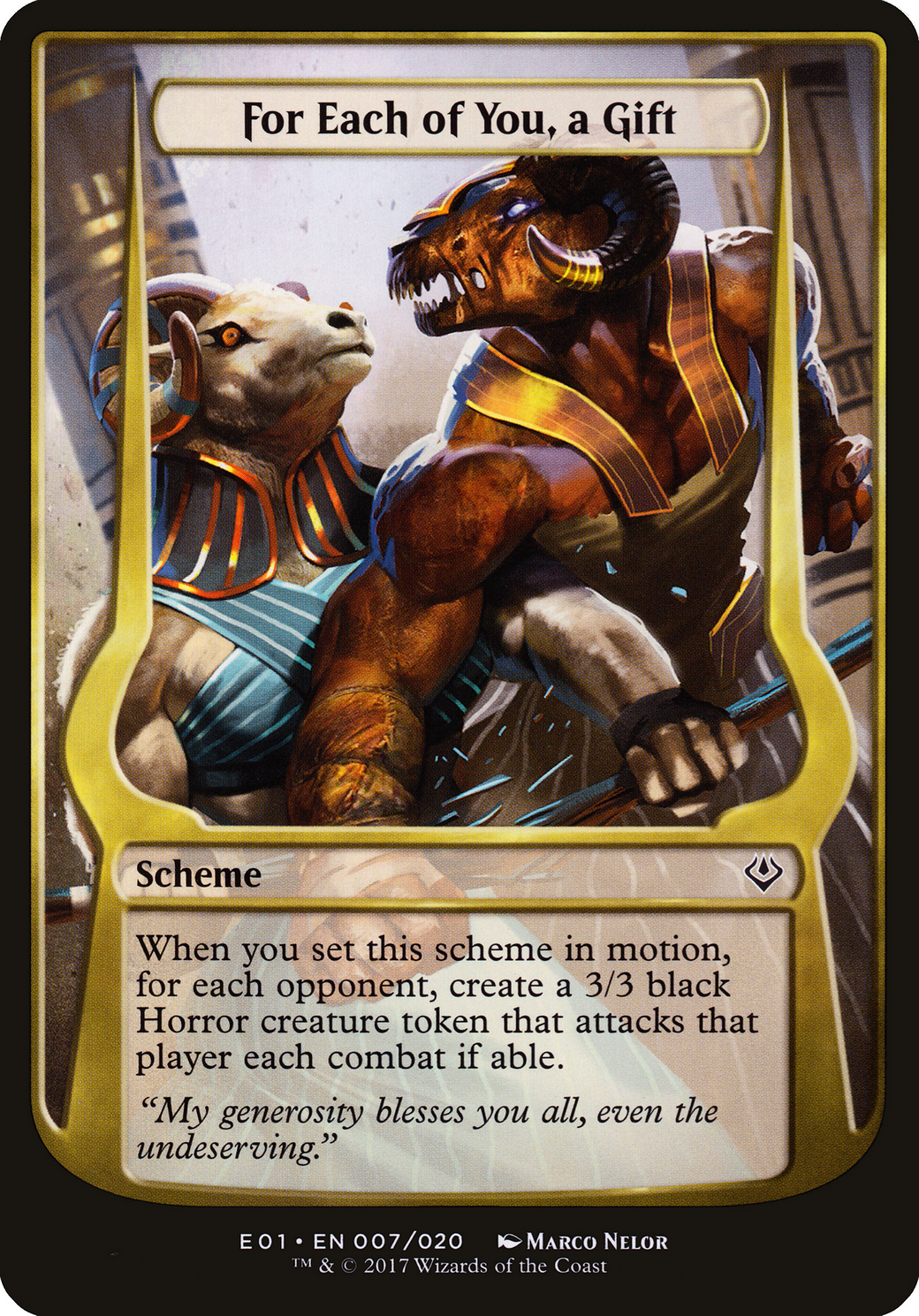For Each of You, a Gift (Archenemy: Nicol Bolas) (OVER-007) - Archenemy: Nicol Bolas Schemes