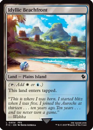 Idyllic Beachfront (FIC-404) - Commander: FINAL FANTASY