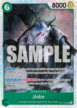 Jinbe (031) (OP11-031) - A Fist of Divine Speed Foil