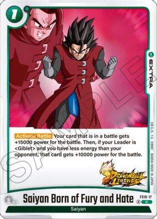 Saiyan Born of Fury and Hate (FS10-17) - Starter Deck 10 Giblet