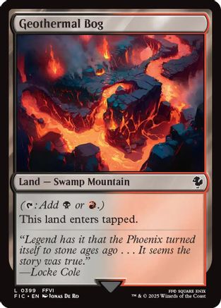 Geothermal Bog (Surge Foil) (FIC-399) - Commander: FINAL FANTASY Foil
