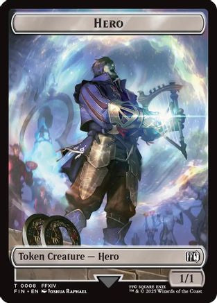 Hero (0008) // Robot Warrior Double-Sided Token (FIN-8 // 12) - FINAL FANTASY Foil